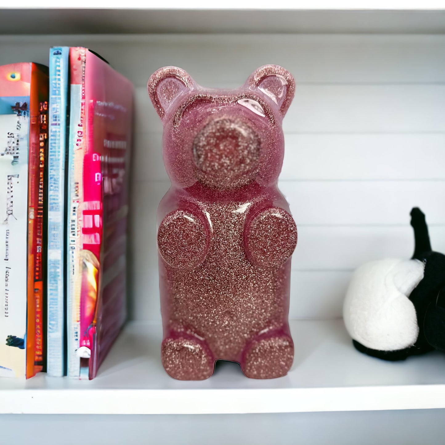 Pink Sparkly Gummy Bear Decor