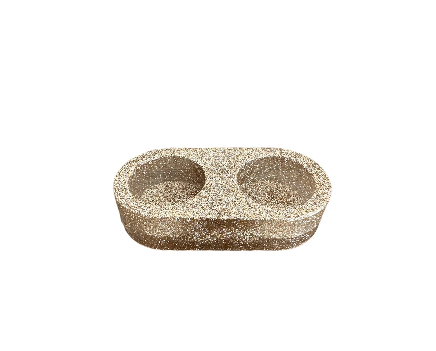 Gold Sparkly Tealight holder