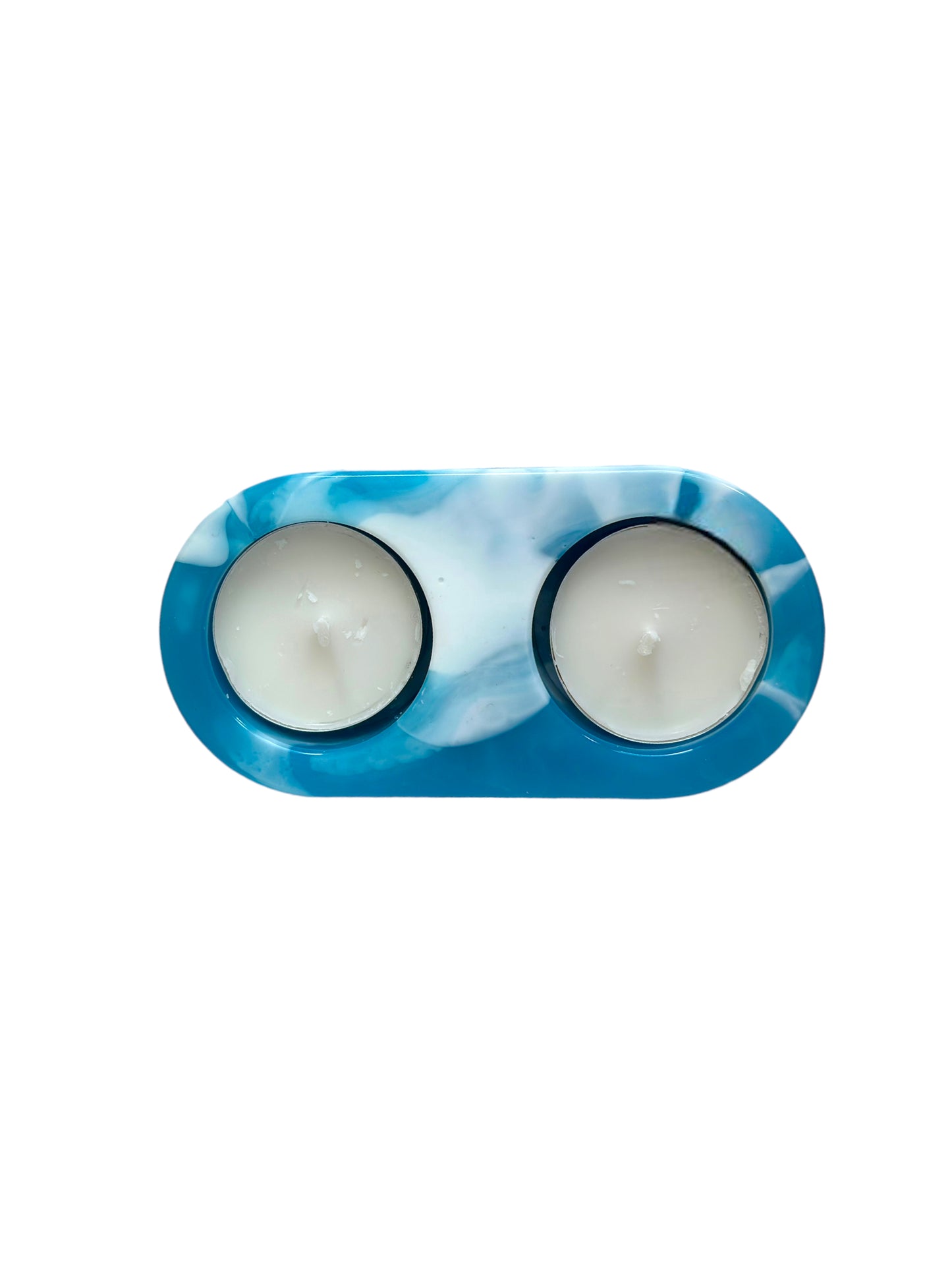 Blue marble Tealight holder