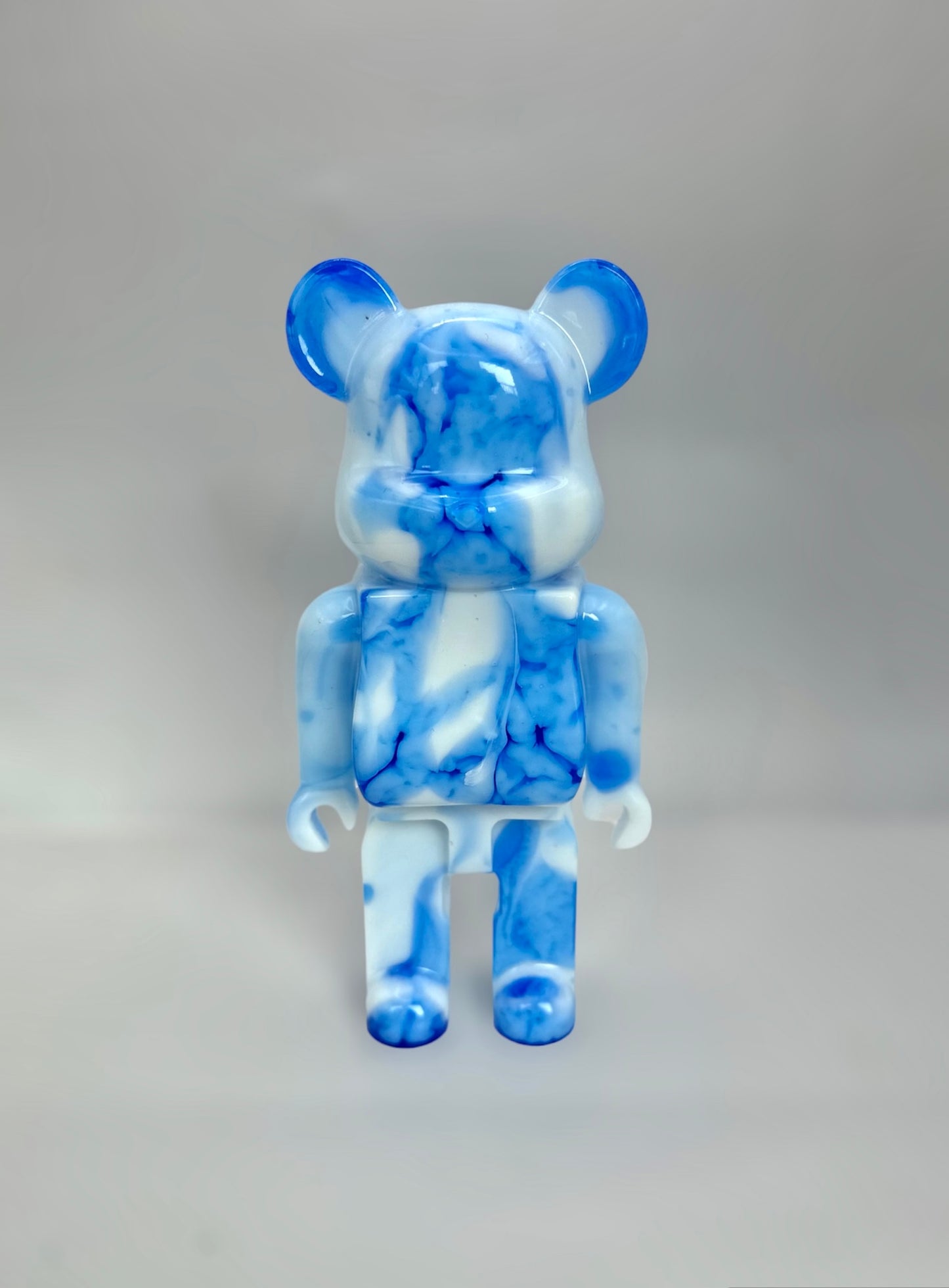 White Blue Luxe Bear