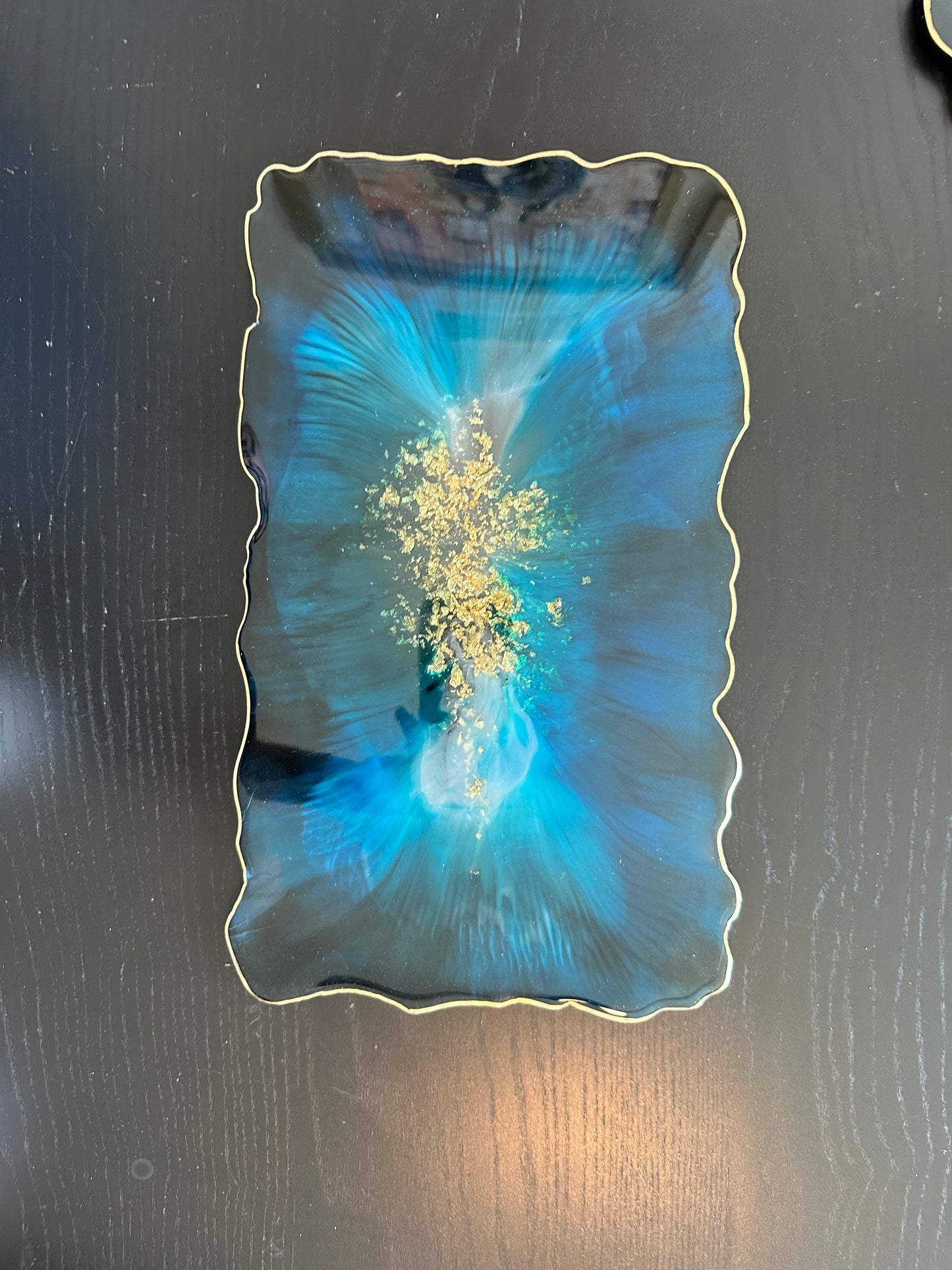 Imperfect blue geode