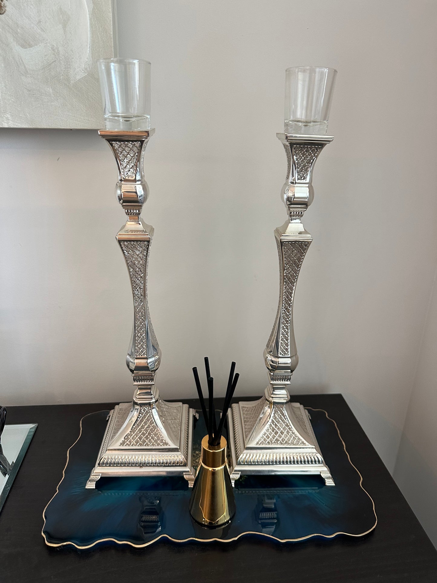 Imperfect blue geode