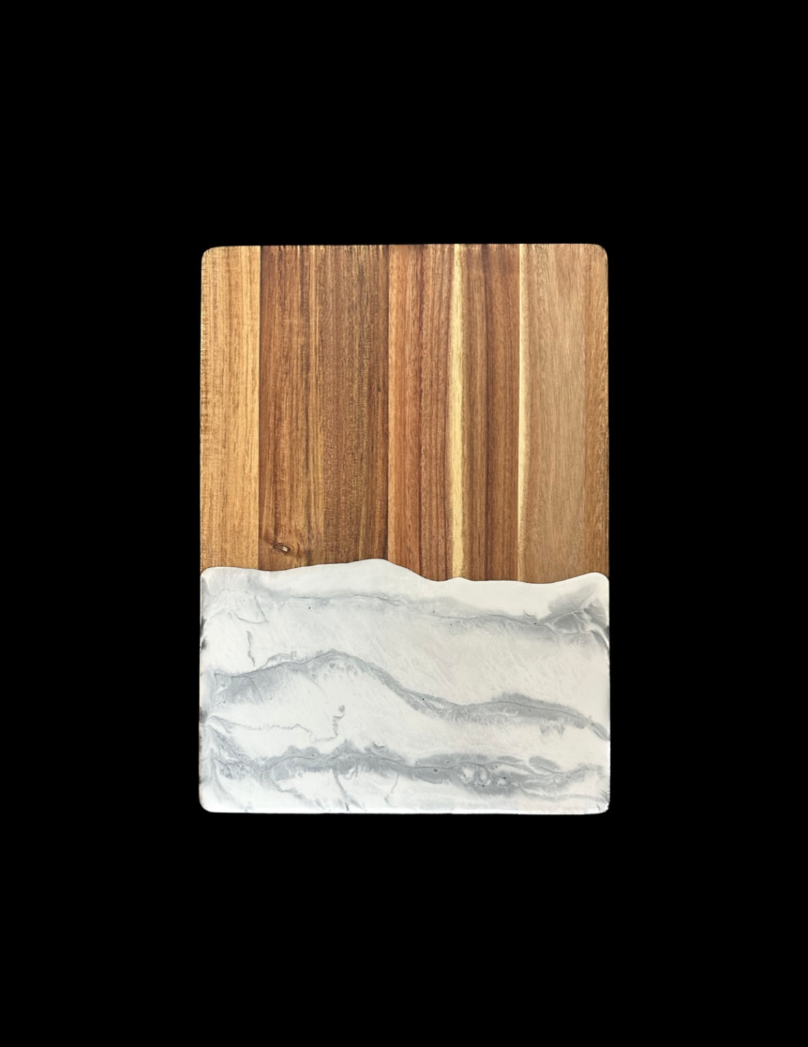 Silver Marble Wood Board