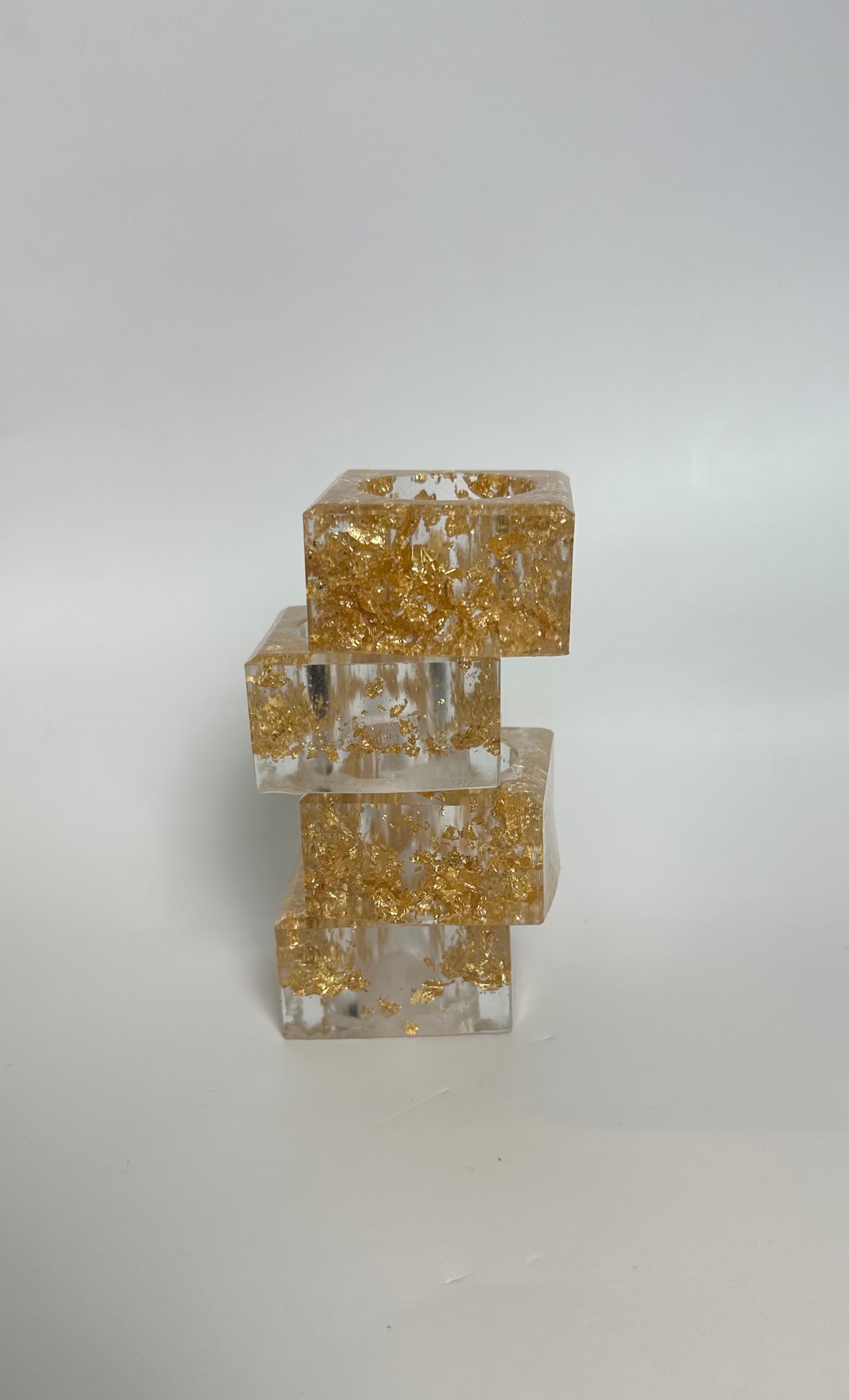 Crushed gold napkin rings