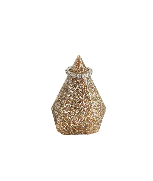 Gold Sparkle Diamond Ring Holder