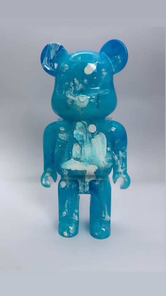 Blue splattered bear