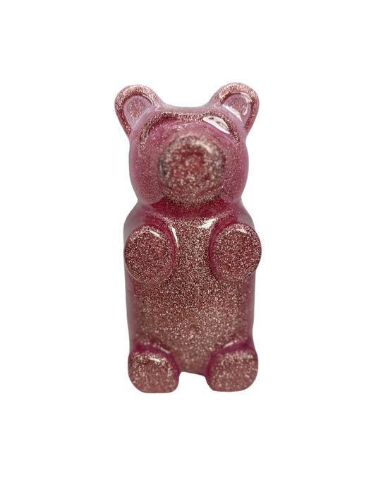 Pink Sparkly Gummy Bear Decor