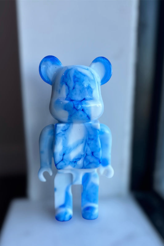 White Blue Luxe Bear