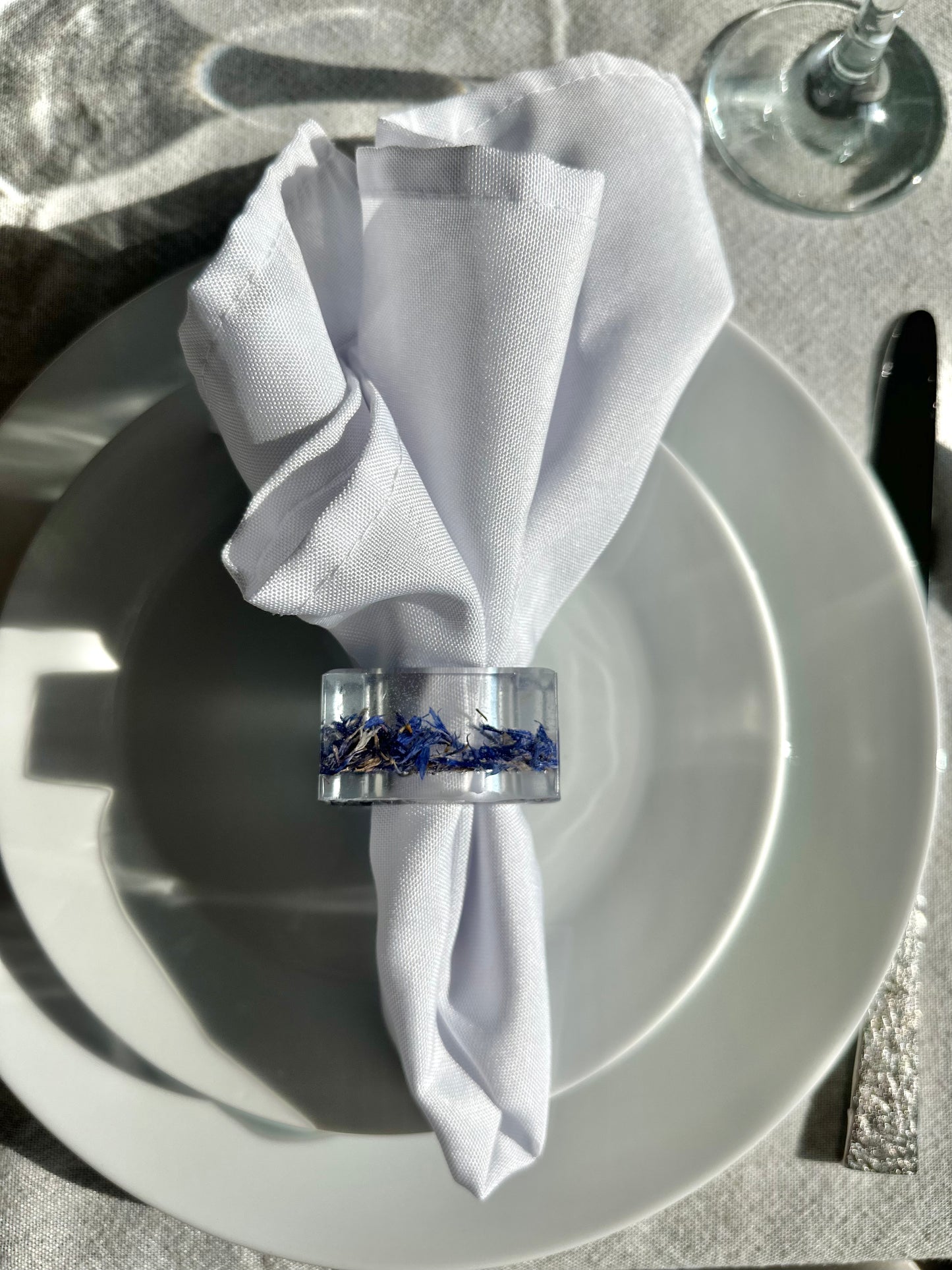 Cornflower Napkin Rings